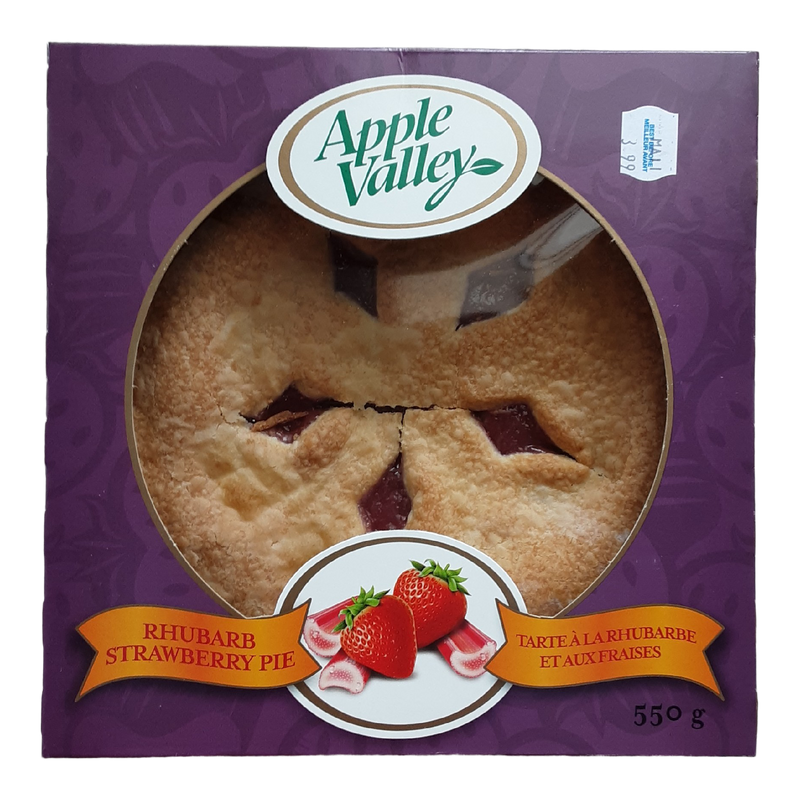 Apple Valley Strawberry Rhubarb Pie, 550 g