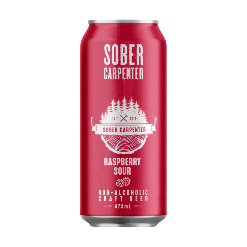 Sober Carpenter Non Alcoholic Raspberry Sour Craft Beer, 473 ml