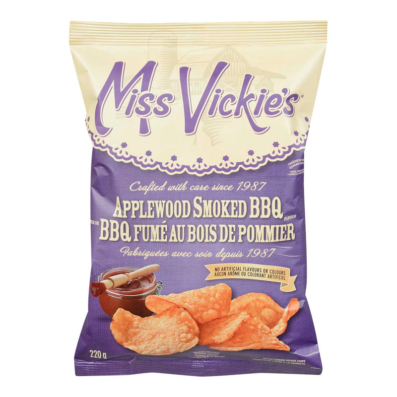 Miss Vickie's Applewood Smoked BBQ Tortilla Chips, 220 g