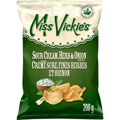 Miss Vickie's Sour Cream Herb & Onion Flavored Potato Chips, 1 ct