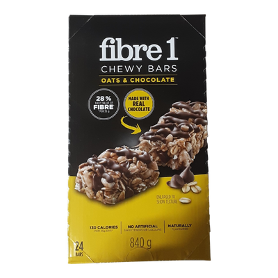 Fibre 1 Oats & Chocolate Chewy Bars, 24 ct