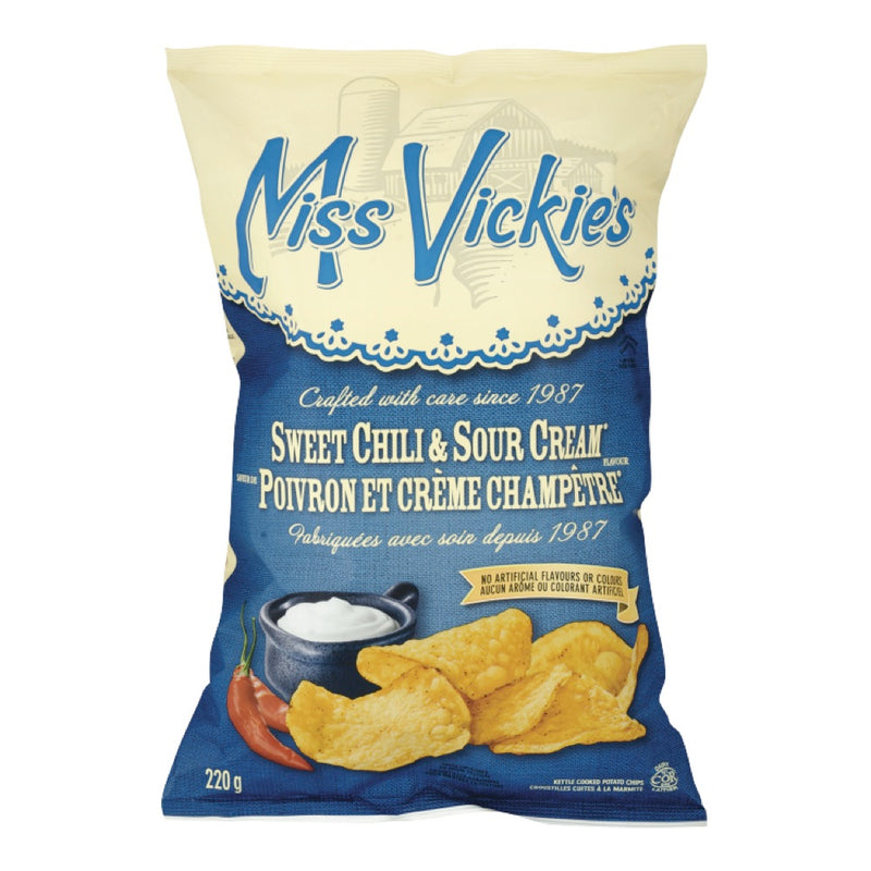 Miss Vickie's Sweet Chili & Sour Cream Potato Chips, 220 g