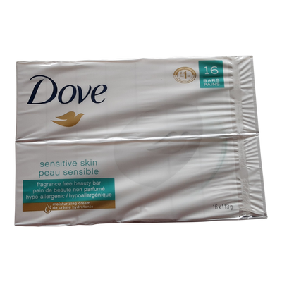 Dove Sensitive Skin Beauty Bars, 16 ct