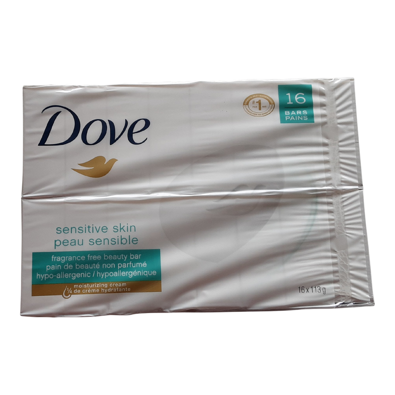 Dove Sensitive Skin Beauty Bars, 16 ct
