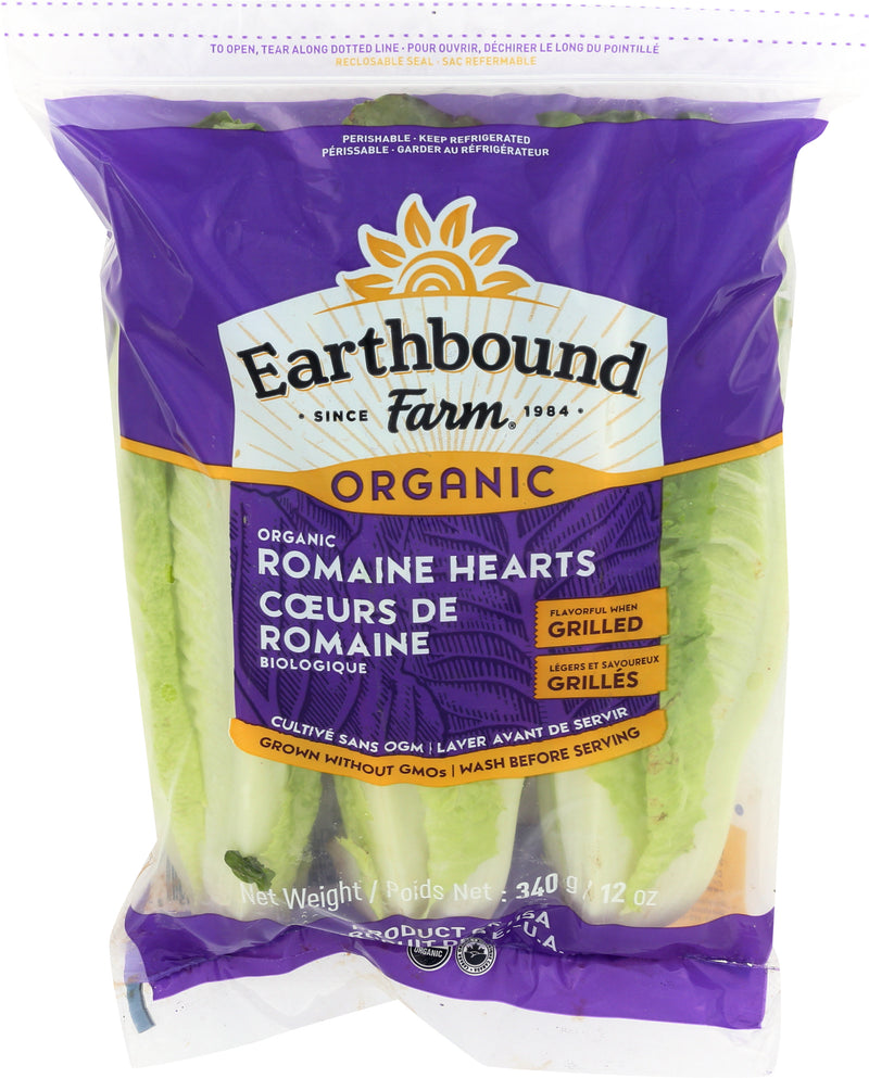 Earthbound Farms Organic Romaine Hearts, 340 g