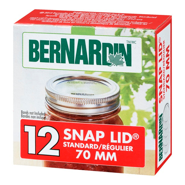 Bernardin Standard Snap Lids, 12 count