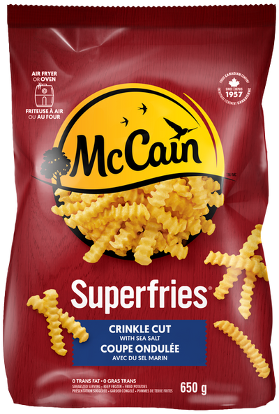McCain Superfries Crinkle Cut Fries, 650 g