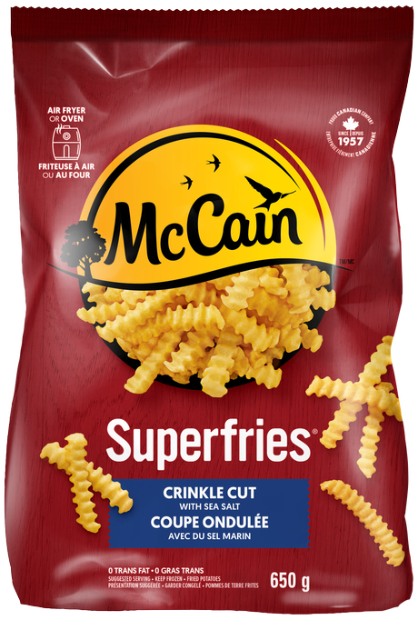 McCain Superfries Crinkle Cut Fries, 650 g