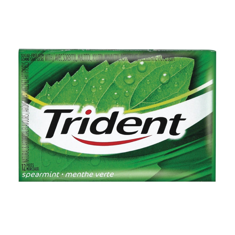 Trident Spearmint Gum, 12 ct