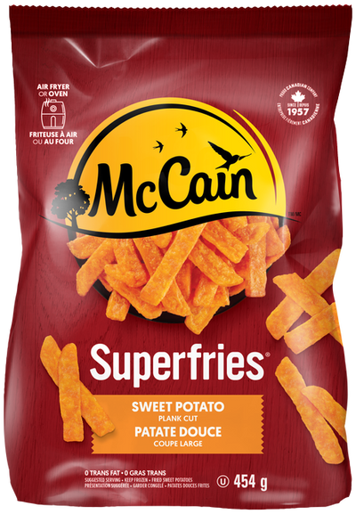 McCain Sweet Potato Plank Cut Fries, 454 g