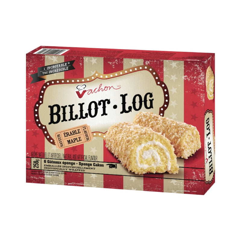 Vachon Billot Log Maple Flavour Sponge Cakes, 258 g
