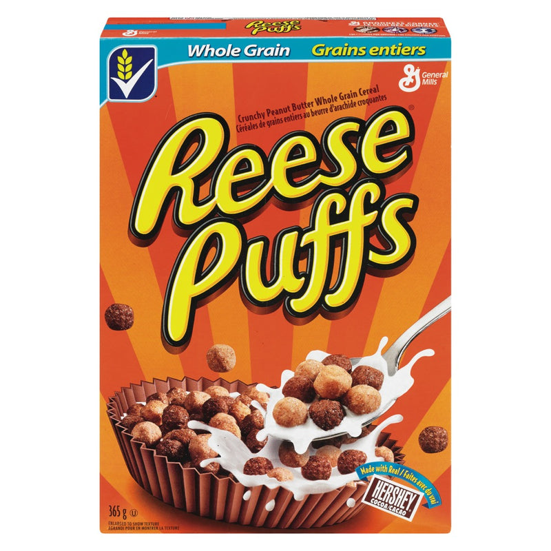 Reese Puffs Crunchy Peanut Butter Whole Grain Cereal, 326g