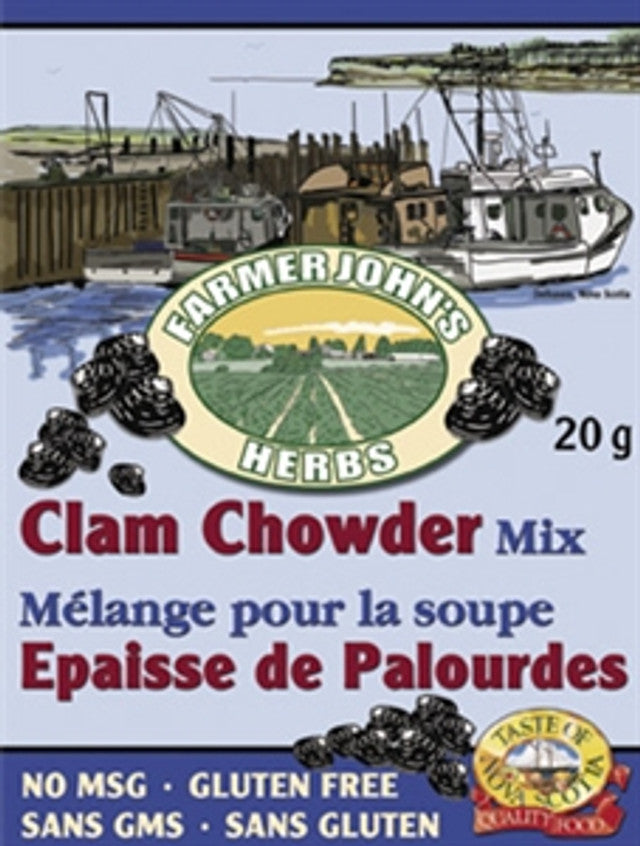 Farmer John's Clam Chowder Mix, 20 g