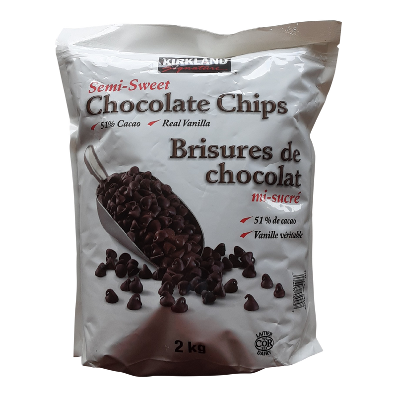 Kirkland Semi-Sweet Chocolate Chips, 2 kg