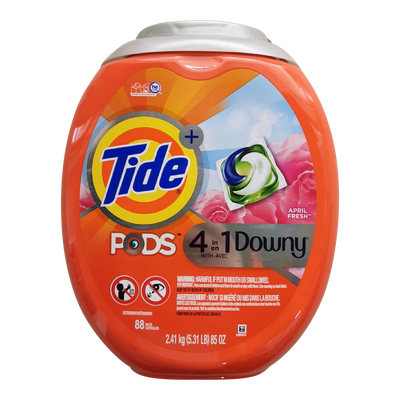 Tide Pods April Fresh 4-in-1 With Downy, 2.41 kg