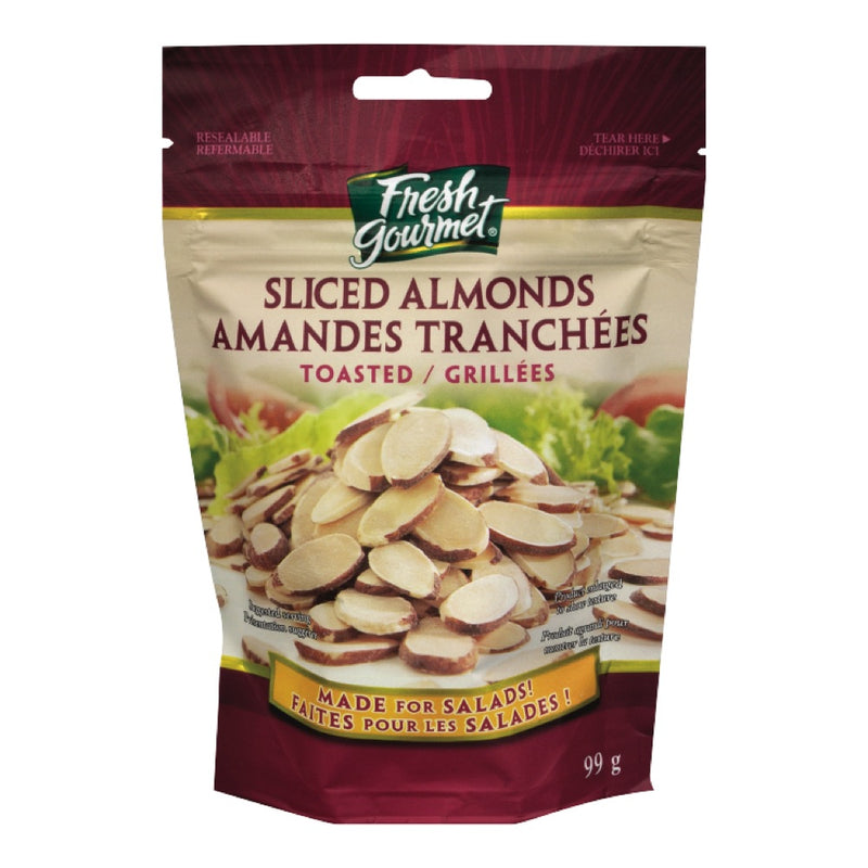 Fresh Gourmet Sliced Toasted Almonds, 99 g