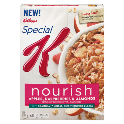Kellogg's Special K Norish Apples, Raspberries & Almonds Cereal, 396 g