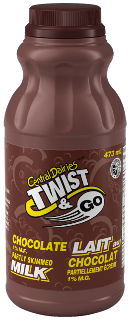 CENTRAL DAIRIES CHOCOLATE MILK, 473mL