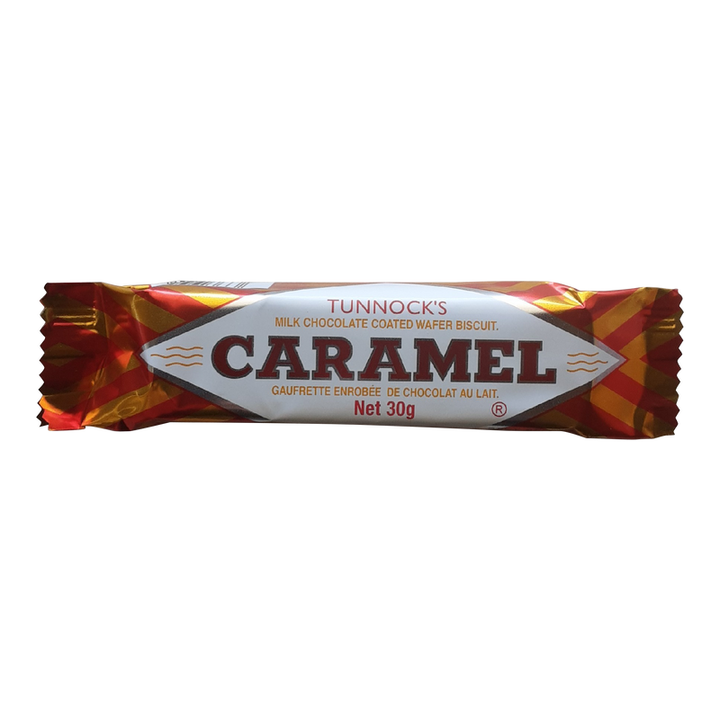 Tunnock's Milk Chocolate Coated Caramel Wafer Bar, 30 g