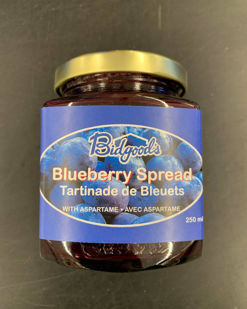BIDGOOD BLUEBERRY SPREAD WITH ASPARTAME, 250mL