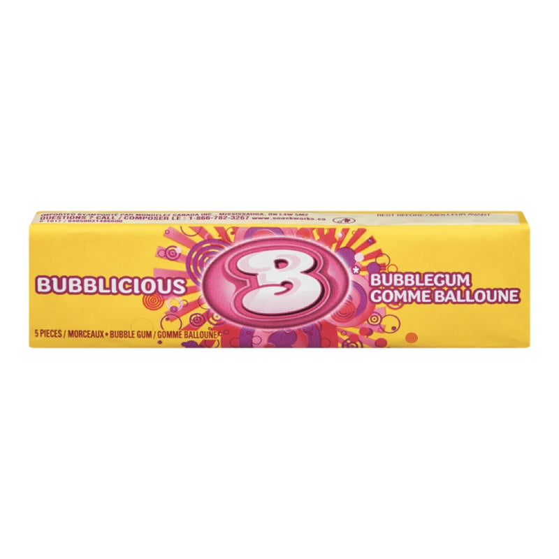 Bubblicious Original Bubblegum, 5 ct