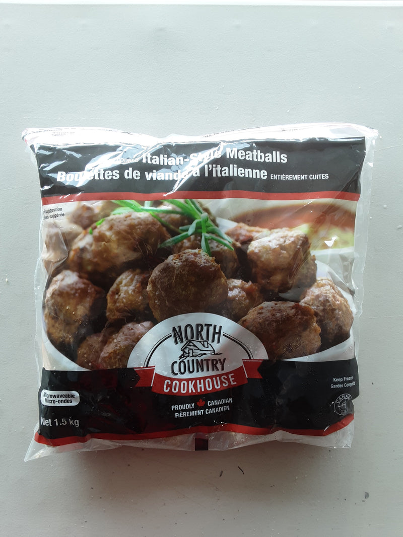 NORTH COUNTRY FULLY COOKED ITALIAN MEATBALLS, 1.5kg