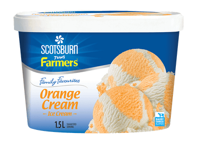 Scotsburn Family Favorites Orange Cream Ice Cream, 1.5 L