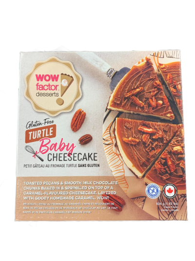 Wow Factor Desserts Gluten Free Turtle Baby Cheesecake, 824 g
