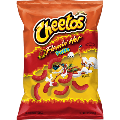 Cheetos Flamin' Hot Puffs, 227 g