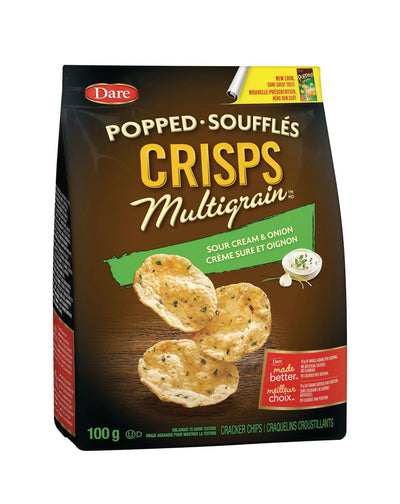 DARE POPPED CRISPS SOUR CREAM & ONION