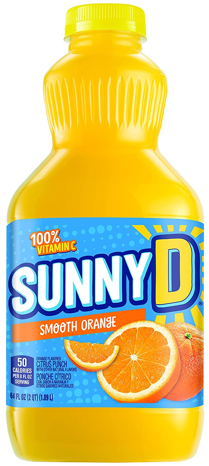 Sunny D Smooth Orange Citrus Punch, 1.89 litre