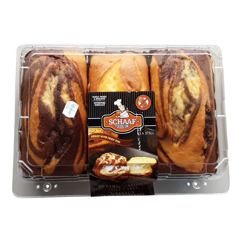 Schaaf Marble & Golden Loaf Cakes, 3 ct
