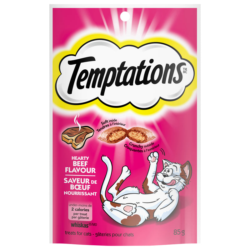 Whiskas Temptations Hearty Beef Flavor, 85 g