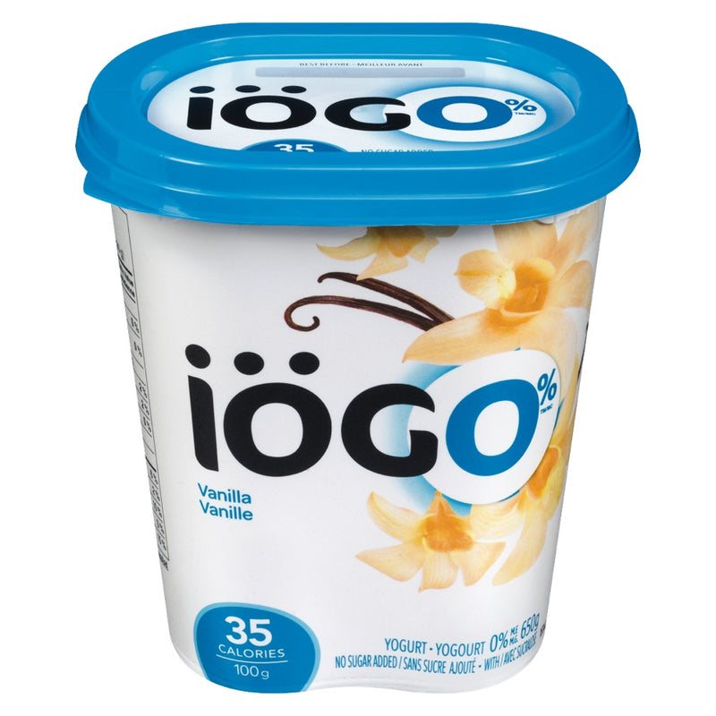 Iögo Vanilla Yogurt 0% No Sugar Added, 650g