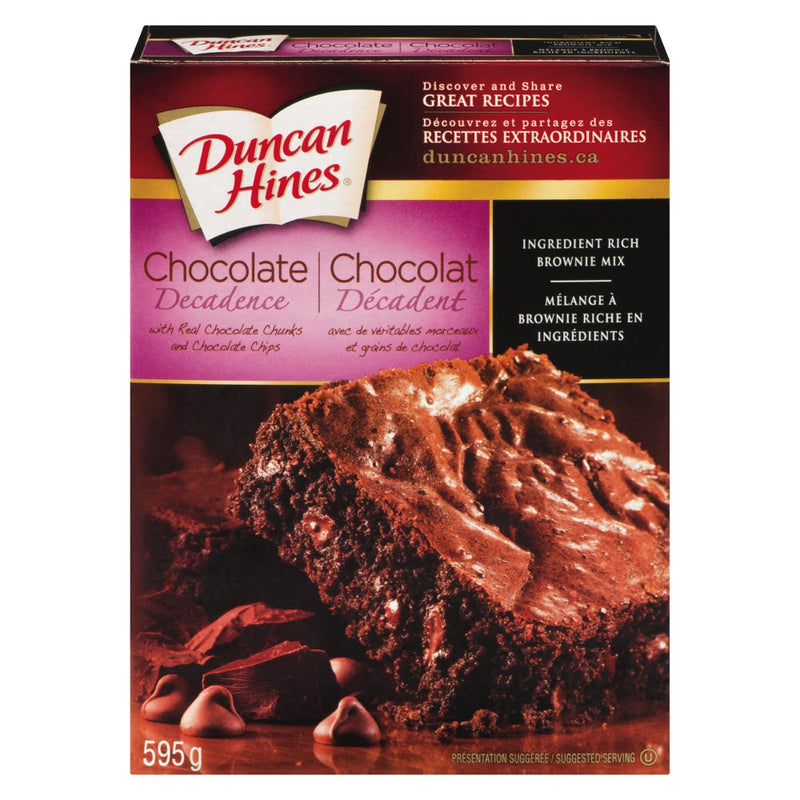 Duncan Hines Chocolate Decadence Brownie Mix, 595 g