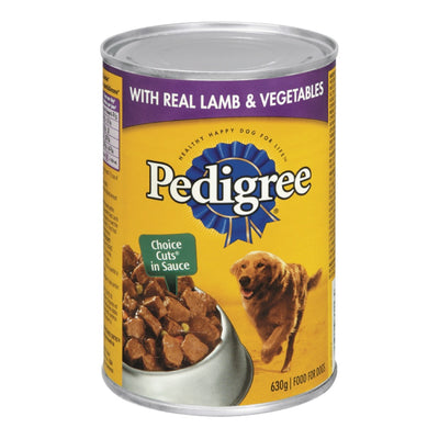 Pedigree Real Lamb & Vegetables Dog Food, 630 g