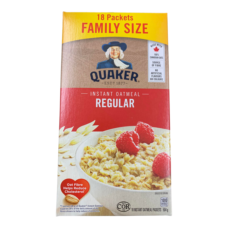 Quaker Original Instant Oatmeal Family Size, 18 pk