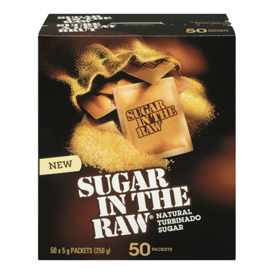 Sugar In The Raw Natural Turbinado Sugar, 250 g    (50 packets)