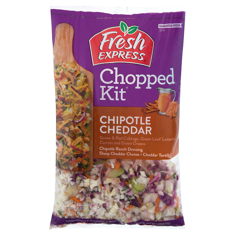 Fresh Express Salad & Toppings, Chopped Kit, Chipotle Cheddar, 595 g