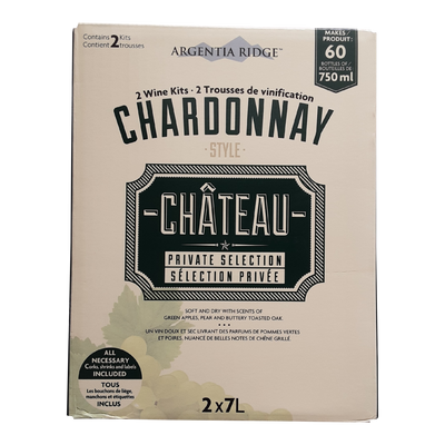 Argentia Ridge Chardonnay 2 In 1 Wine Kit, 2 x 7 L