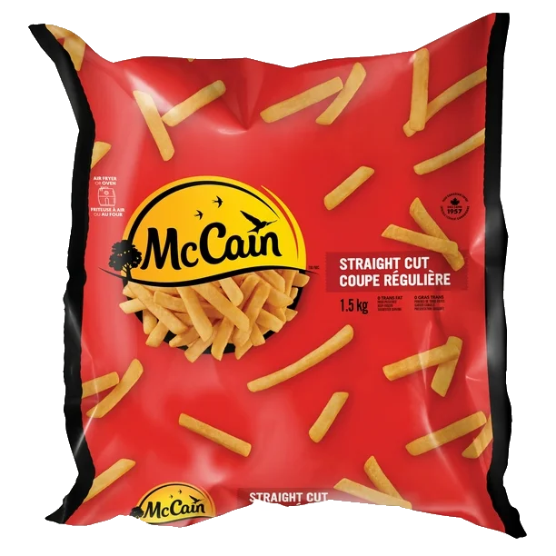 McCain Straight Cut Fries, 1.5 kg