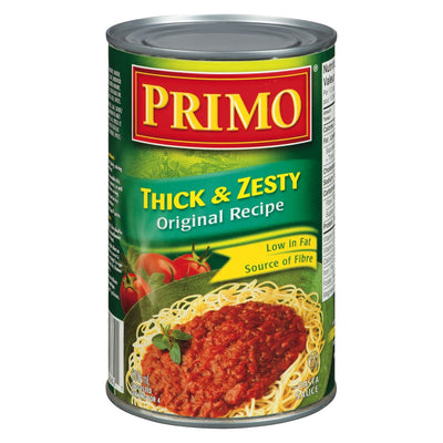 Primo Thick & Zesty Original Recipe Pasta Sauce, 680 mL