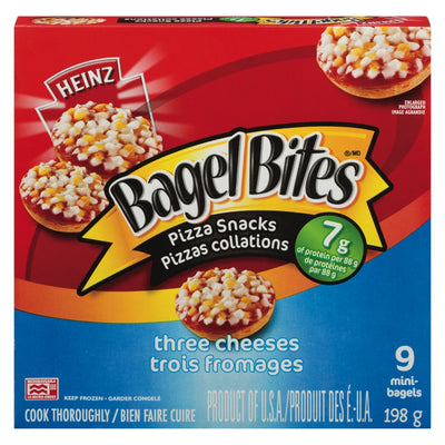 Bagel Bites Three Cheeses Pizza Snacks, 198 g