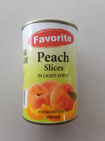 Favorite Peach Slices in Light Syrup, 398 mL