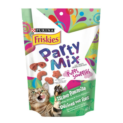 Friskies Island Paradise Puffs Cat Treats, 60 g