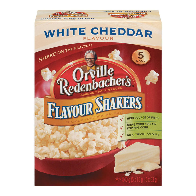 Orville Redenbacher's Flavour Shakers White Cheddar Popcorn Bags, 93 g, 5 ct