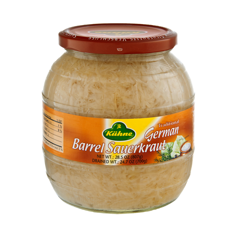 Kiihne Traditional German Barrel Sauerkraut, 808 g