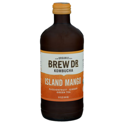Brew Dr Kombucha Organic Island Mango Kombucha, 414 mL