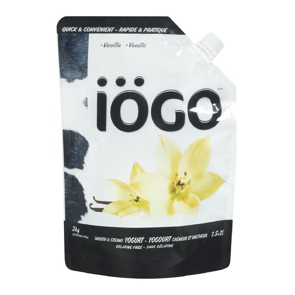 Iogo Geletin Free Smooth & Creamy Vanilla Yogurt, 2 kg