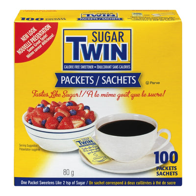 Sugar Twin Calorie Free Sweetener Packets, 80 g   (100 packets)